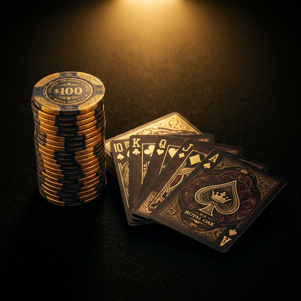 Jetons et cartes de casino